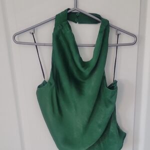 H&M Vibrant Green Sleeveless Blouse